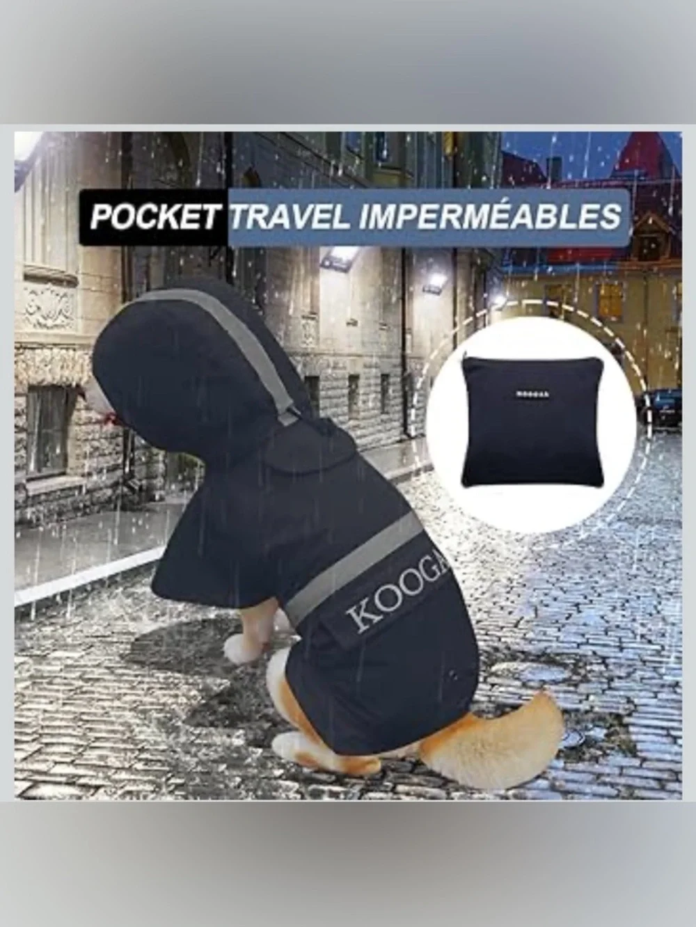 Raincoat  Poncho Waterproof Dog  Jacket / Raincoats 3XL/ 966-9